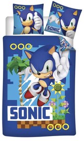 Sonic Ariciul Coin Chase Set de lenjerie de pat 140×200cm, 70×90 cm