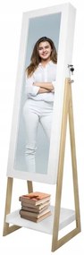 Oglinda cu cutie de bijuterii 151cm White Pure