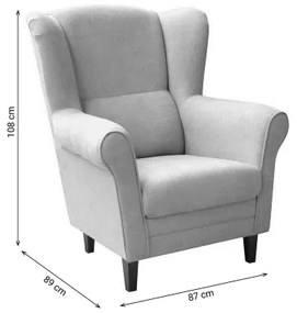 Fotoliu cu aripi GALA roșu