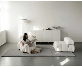 Covor gri din lână 200x300 cm Morphic Organica – Agnella