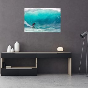 Tablou - Surfer în valuri (90x60 cm)