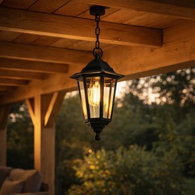 Lampă suspendată pentru exterior neagră - New Haven