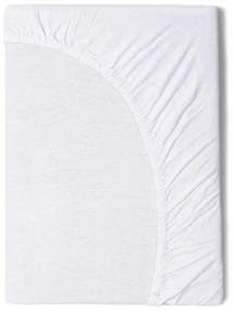 Cearșaf elastic din bumbac pentru copii Good Morning, 60 x 120 cm, alb
