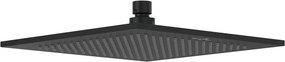 Palarie de dus patrata Villeroy&Boch Universal 25x25 cm negru mat periat 1 functie