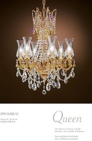 Candelabru LUX realizat manual cu cristale Scholer Queen 6L