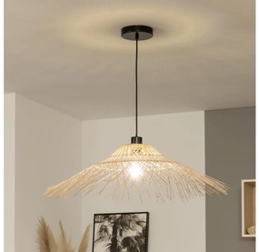 Brilagi - Lustră LED CERIA BOHO pe cablu, 1xE27/40W/230V, Ø 70 cm, bambus
