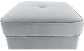 Taburet modern Culoare gri deschis/alb, RUFINO NEW