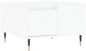 vidaXL Măsuță de cafea, alb, 55x55x36,5 cm, lemn prelucrat