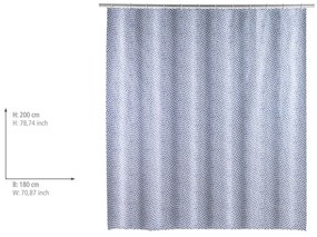 Perdea de duș Wenko Sevilla, albastru deschis