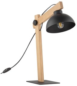 Lampă de masă OSLO 1xE27/15W/230V pin/negru