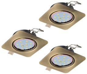 SET 3x corp de iluminat LED încastrat Eglo 94269 PENETO 3xGU10-LED/5W/230V