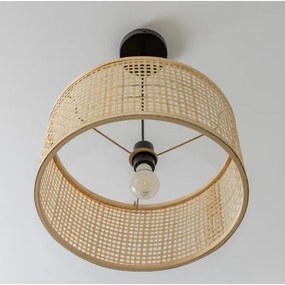 Brilagi - Lustră LED suspendată pe cablu CERIA BOHO 1xE27/40W/230V Ø 25 cm bambus