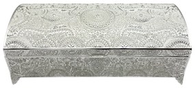 Caseta bijuterii argintata CHLOE, 22x9.5x7cm