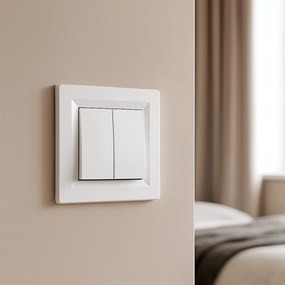 Nova comutator candelabru 10A 250V fără cadru 105 alb