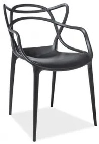 JAKS SCAUN DE SUFRAGERIE DIN PLASTIC AZURO NEAGRĂ