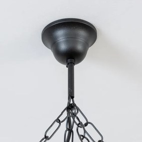 Brilagi - Candelabru pe lanț TIMONA 8xE14/40W/230V Ø70 cm fag/nuc