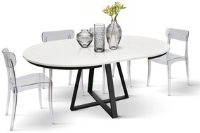 Masa Melania rotunda extensibila 120 cm - GRI CIMENT