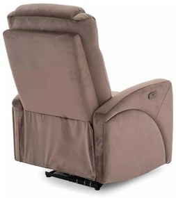 Scaun reclinabil Kronos Velvet, maro
