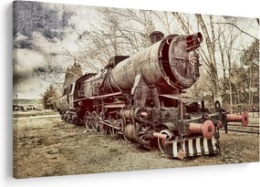 Tablou cu locomotivă istorică (90x60 cm)