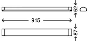 Aplică LED pentru oglindă de baie Briloner 2070-218 BATH LED/15W/230V IP44