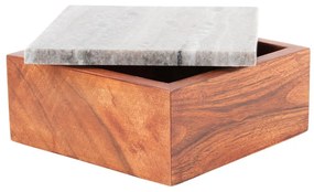 Cutie de depozitare maro din lemn decorativă Acacia – PT LIVING