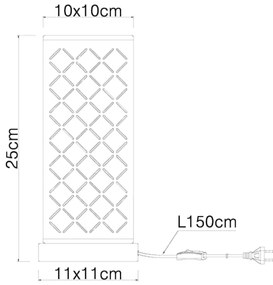 Globo 15229T1 - Lampă de masă CLARKE 1xE14/40W/230V