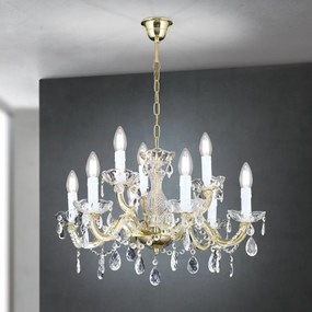 Candelabru stil clasic cu 9 brate Marie Claire auriu LU 2243/6+3 gold OR