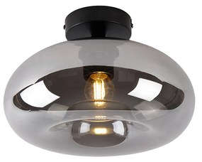 Plafoniera inteligentă neagră cu sticlă fumurie, inclusiv Wi-Fi P45 - Busa