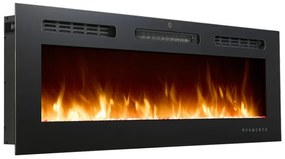 Șemineu electric de perete si încastrat – design modern, căldură instant, atmosferă premium, control total, 127x12x42 cm