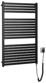 Radiator portprosop electric pentru baie Aqualine TONDI-E 400W/230V 97 cm negru mat
