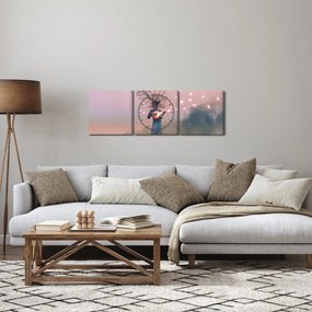 Tablou - Natura vie (cu ceas) (90x30 cm)