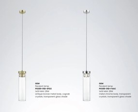 Pendul design modern 11cm GEM crom