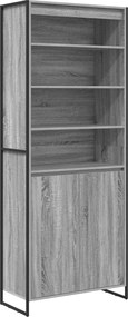 vidaXL Dulapuri Înalte 2 pcs Gri Sonoma 79 x 36 x 200 cm Lemn compozit