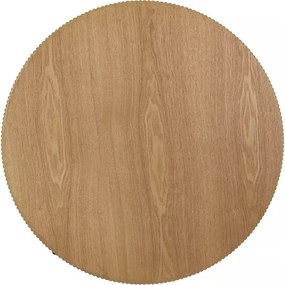Măsuță de cafea Tuca stejar / negru mat ø80/h40 cm