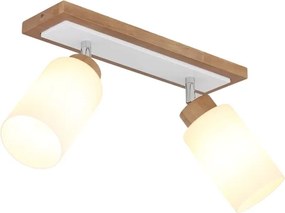 Globo 15977-2 - Spot orientabil ROWENA 2xE27/60W/230V bej/alb