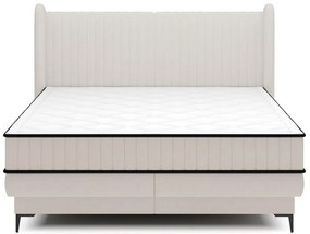 Pat matrimonial 140 cm Dalmo 140 (cu somieră) (cu sp. depozitare) (alb + negru). 1099667