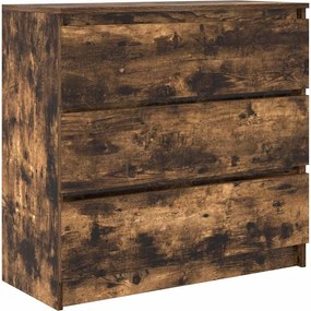 vidaXL Bufetă Stejar afumat 80x35x76 cm Lemn prelucrat