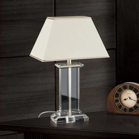 Orion LA 4-1202 - Lampă de cristal de masă VERONIQUE 1xE27/60W/230V crem/auriu