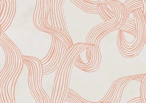 Fototapet, Stripes Repeatable, Orange, Rebel Walls