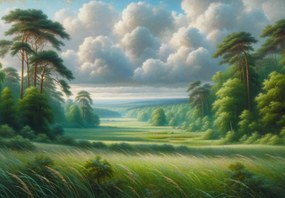 Fototapet - Peisaj verde (147x102 cm)