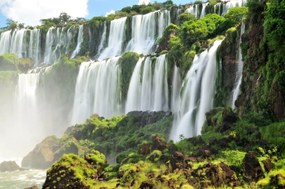 Fototapet. Vedere spre Cascada Iguazu, Brazilia - Argentina. Art.01030