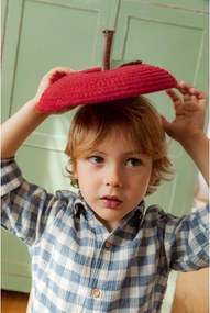 Coș de jucării pentru copii roșu din material textil ø 28x20 cm Apple – Lorena Canals