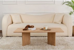 Măsuță de cafea în culoare naturală cu aspect de lemn de stejar 60x119 cm Sabin – Kalune Design