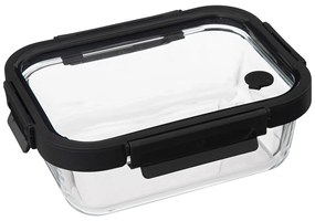 Recipient pentru alimente din sticla cu capac ermetic, transparent