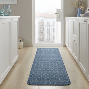 Covor tip traversă albastru închis lavabil 57x230 cm Argyll – Flair Rugs