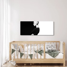 Tablou - O femeie à la yin și yang (120x50 cm)
