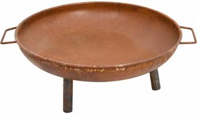 vidaXL Vatră de foc, 67,5x58x22,5 cm, oțel