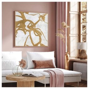 Tablou pictat manual 100x100 cm Goldplay - Malerifabrikken