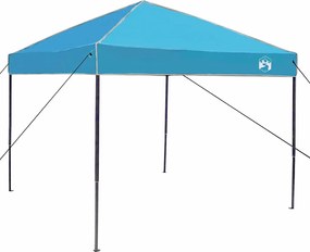 vidaXL Cort cu Copertină Manual albastru 243 x 243 x 251 cm țesătură