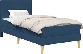 vidaXL Cadru de pat albastru 100 x 200 cm Poliester